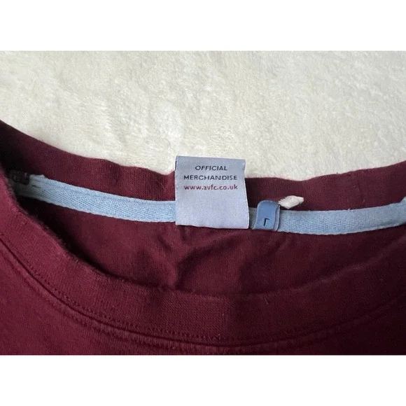 Aston Villa FC T-Shirt Premier League Soccer Football Size L - Picture 3 of 8